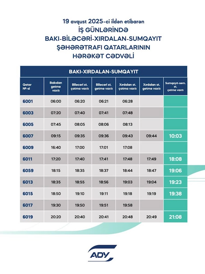 Rayonlararası marşrutlar üzrə qatarların qrafiki dəyişdi — FOTOLAR Rayonlararası marşrutlar üzrə qatarların qrafiki dəyişdi — FOTOLAR