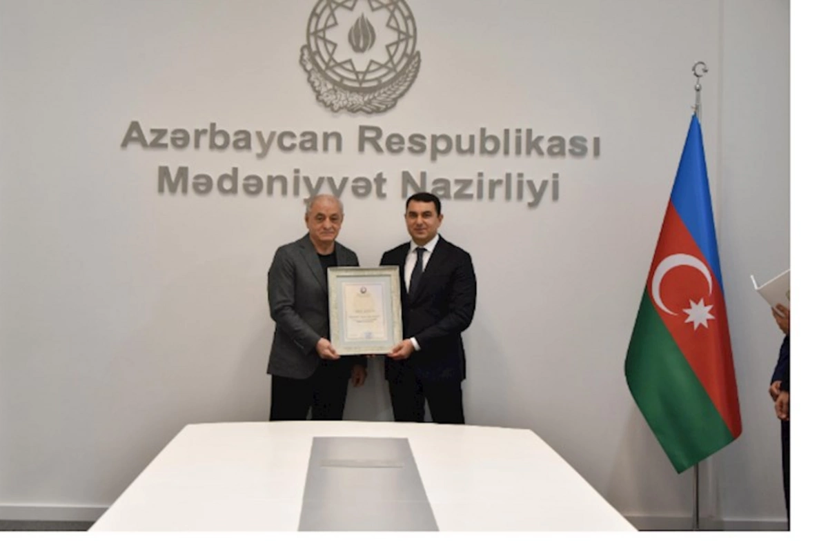 Mədəniyyət Nazirliyində Xalq artisti Fəxrəddin Manafovla görüş olub — FOTO