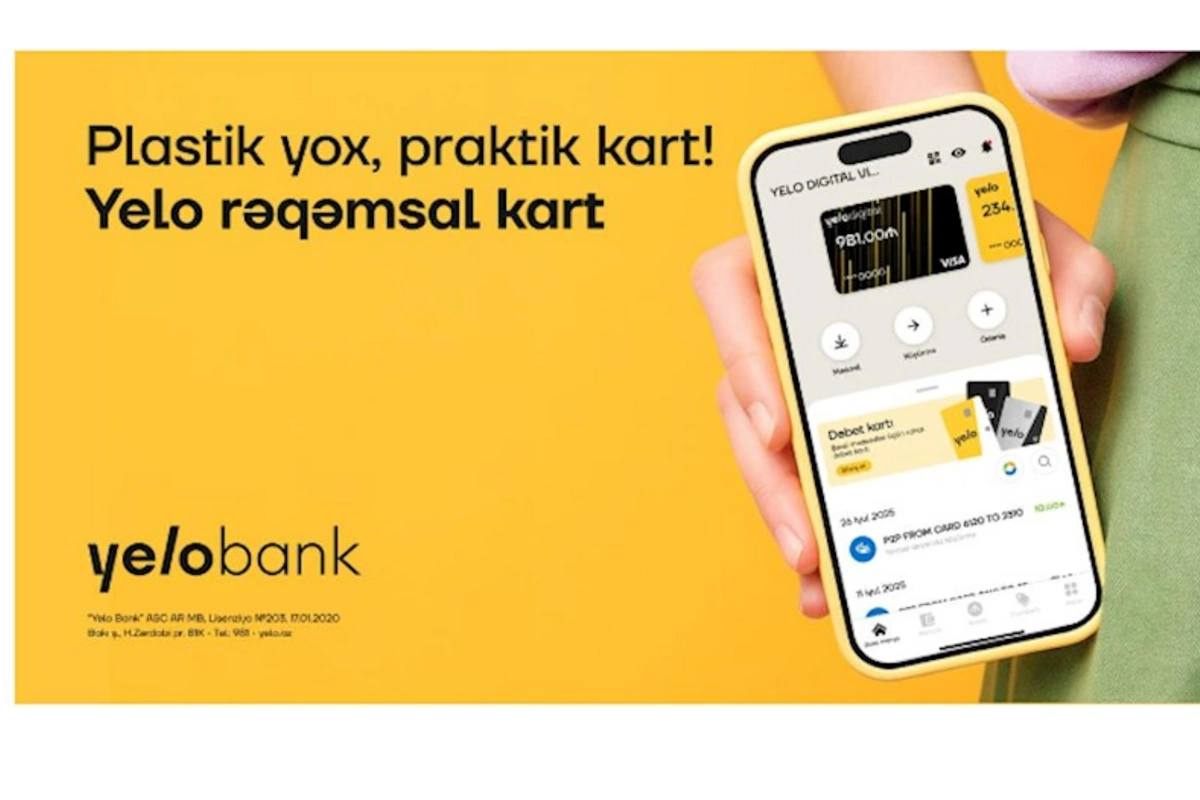 Filiala getmədən ödənişsiz rəqəmsal kart əldə et