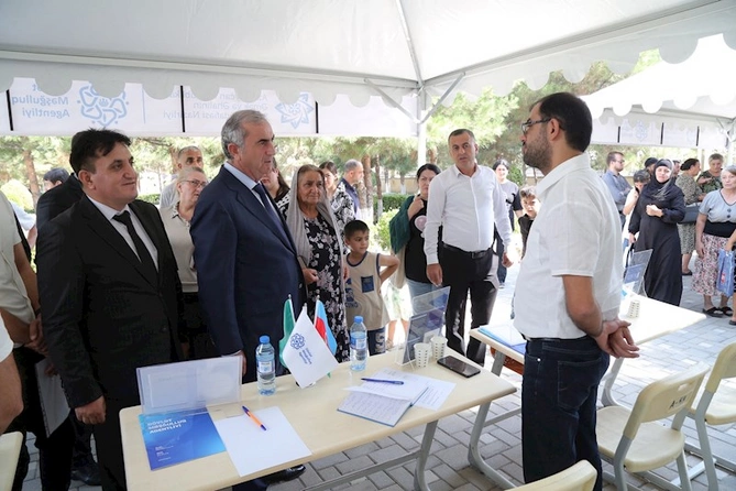 Hacıqabul rayonunda əmək yarmarkası keçirilmişdir — FOTOLAR
