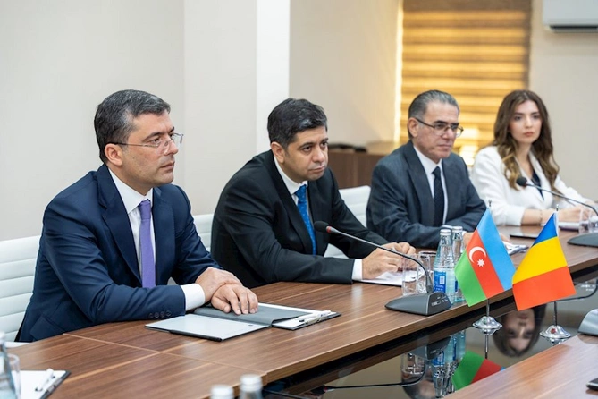Medianın İnkişafı Agentliyində Rumıniya Respublikasının nümayəndə heyəti ilə görüş keçirilib — FOTOLAR