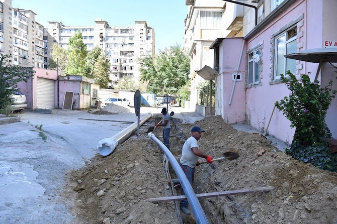 Yasamalda su təchizatı yaxşılaşdırılır — FOTOLAR Yasamalda su təchizatı yaxşılaşdırılır — FOTOLAR