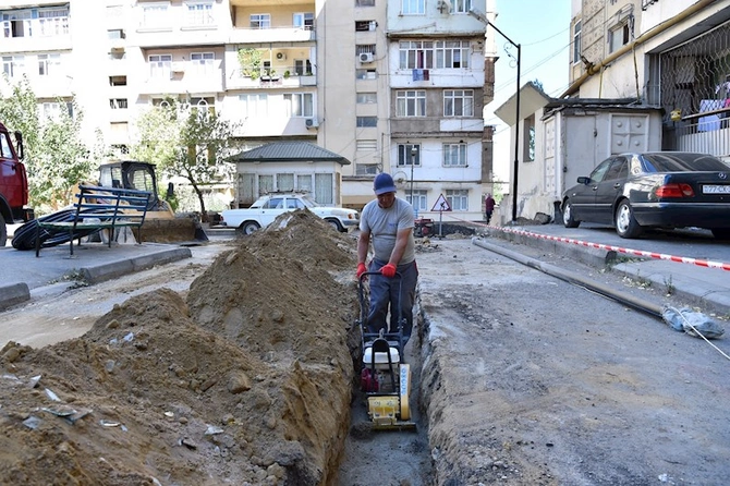 Yasamalda su təchizatı yaxşılaşdırılır — FOTOLAR Yasamalda su təchizatı yaxşılaşdırılır — FOTOLAR
