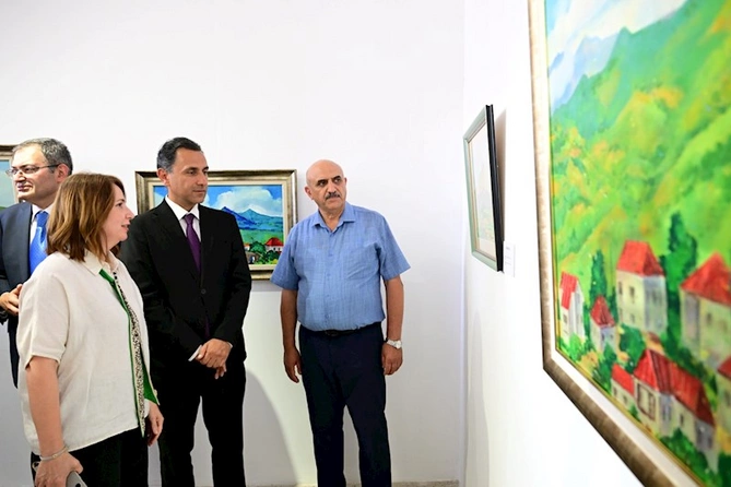 Laçında Yusif Mirzənin 31 il sonra sərgisi açıldı — FOTOLAR