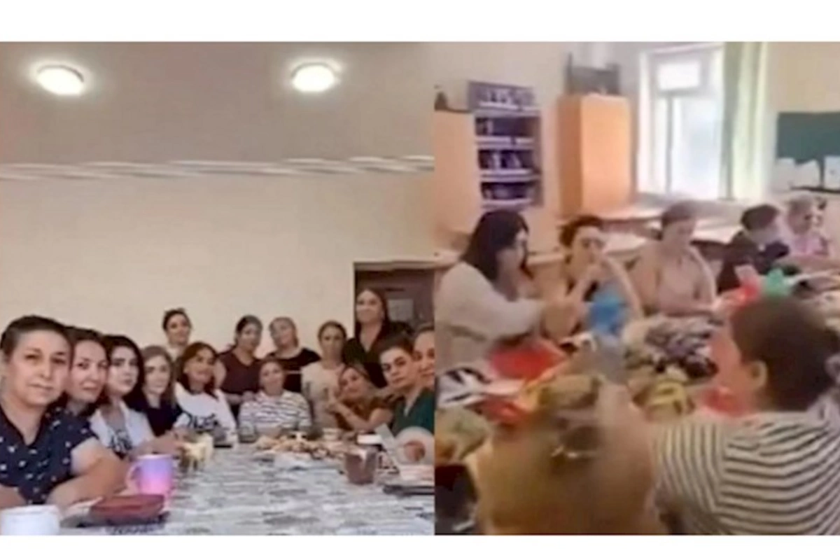 Bakıda müəllimlər məktəbdə məclis təşkil ediblər — İDDİA (VİDEO)