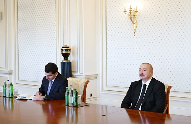 Prezident qəbul keçirdi — FOTOLAR