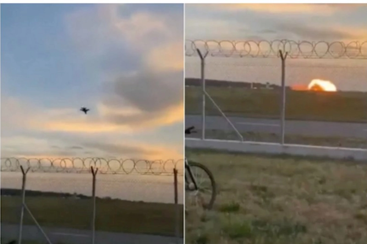 Polşa qırıcısı təlim zamanı qəzaya uğrayıb