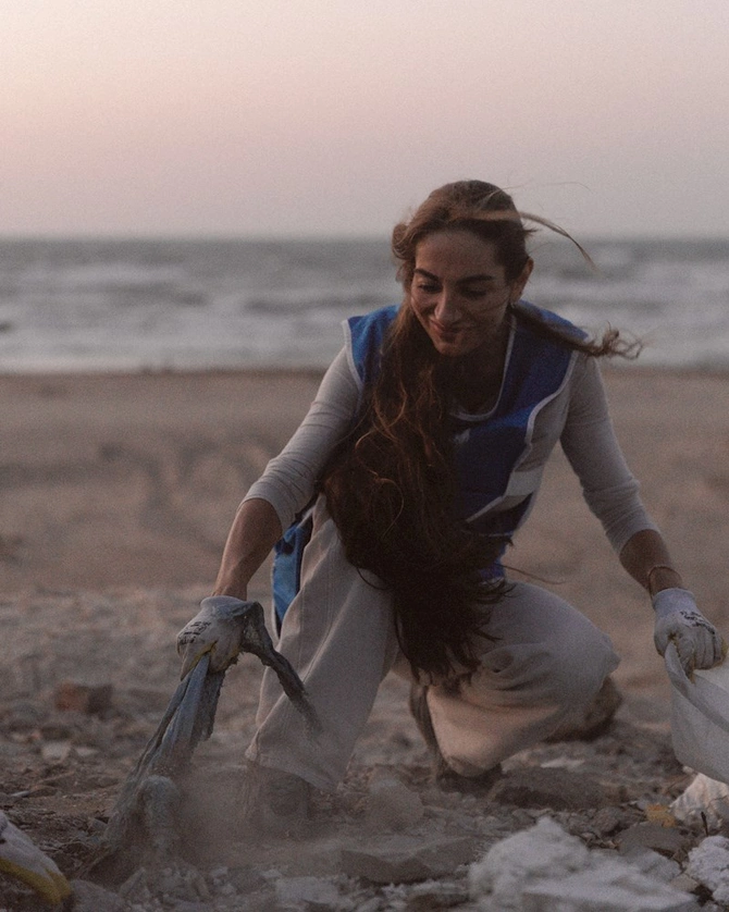 Leyla Əliyeva və Arzu Əliyeva Bilgəhdə təmizlik aksiyasında iştirak ediblər — FOTOLAR