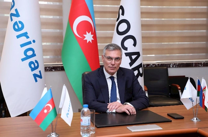 “Azəriqaz” İB-nin baş direktoru “Gənc İstedadlar Proqramı”nın məzunları ilə görüşdü — FOTOLAR
