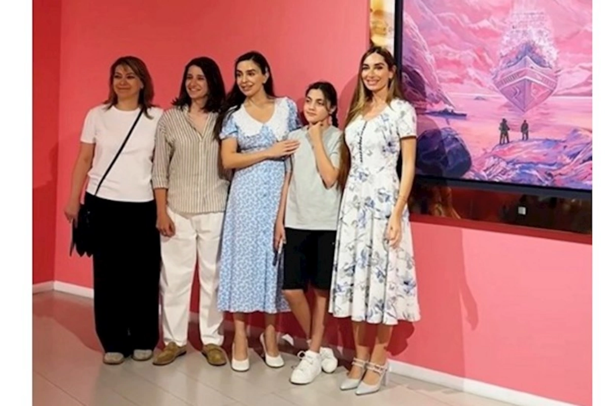 Leyla və Arzu Əliyevalar Müasir İncəsənət Muzeyində — VİDEO