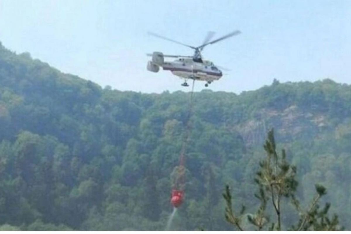Ağdərədə yanğın — Helikopter cəlb olundu
