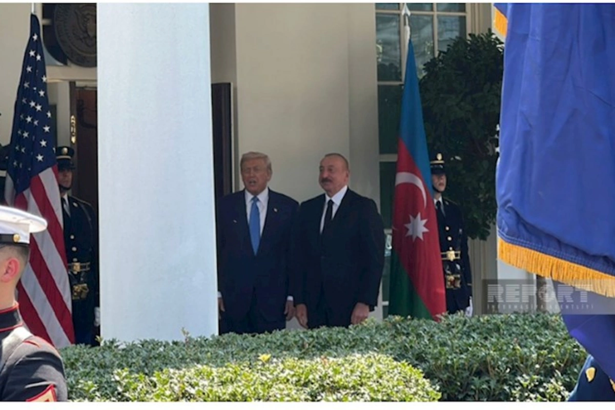 Donald Trampla İlham Əliyevin görüşü başlayıb — FOTOLAR /VİDEO