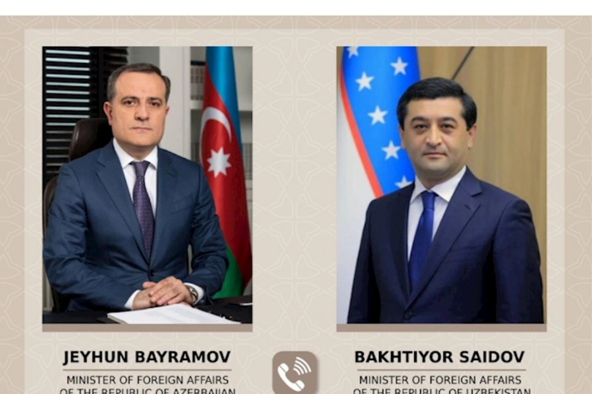 Ceyhun Bayramov özbəkistanlı həmkarı ilə telefon danışığı aparıb