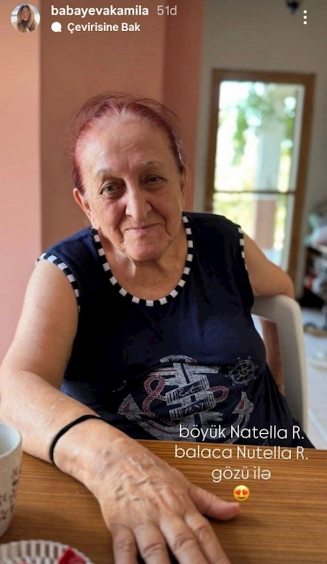 Kamilə Babayevadan qayınanası ilə bağlı paylaşım — FOTO