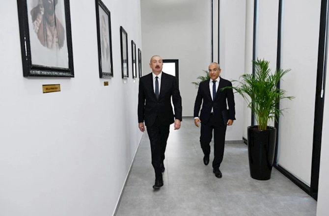 İlham Əliyev Yazıçılar Birliyinin Yaradıcılıq Evinin açılışında — FOTOLAR