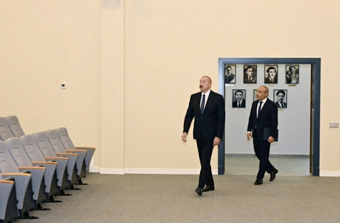 İlham Əliyev Yazıçılar Birliyinin Yaradıcılıq Evinin açılışında — FOTOLAR