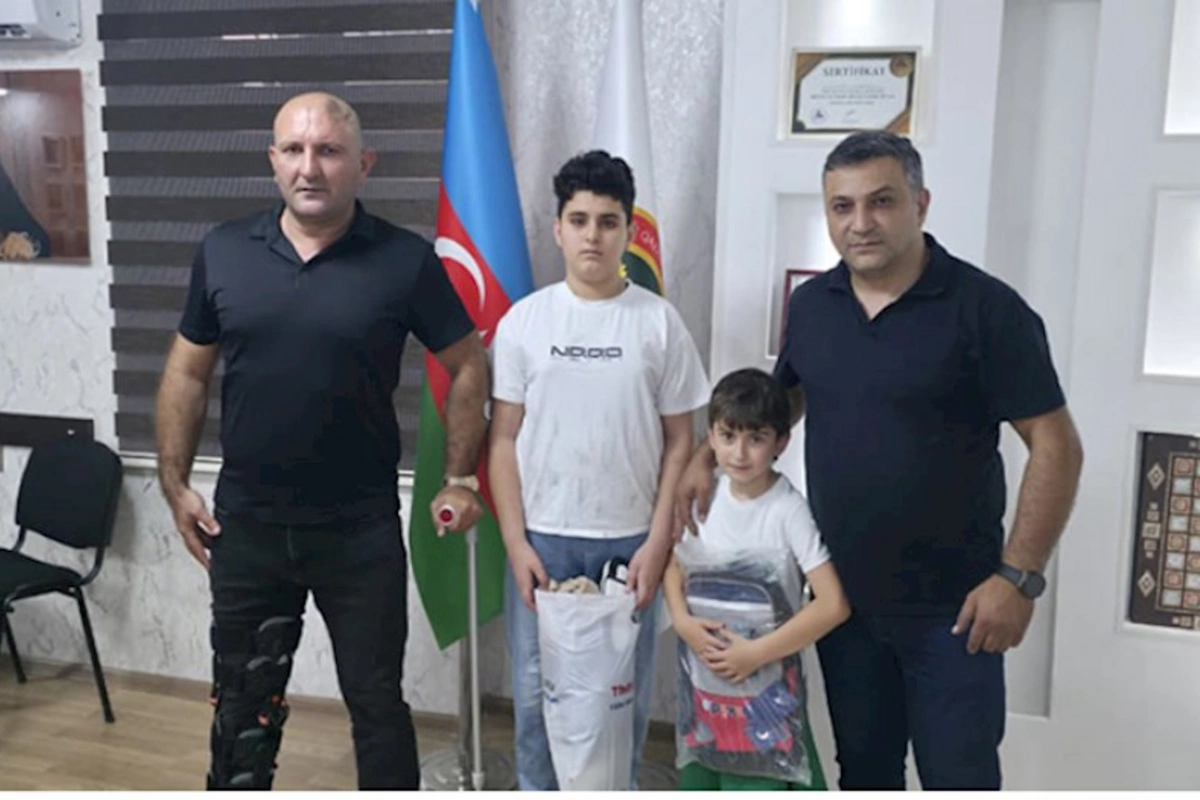 Abşeronda şəhid, qazi övladları məktəb ləvazimatı və geyimlə təmin olunub — FOTOLAR