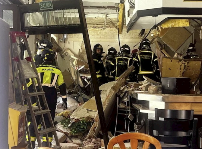 Madriddə partlayış, 20-dən çox yaralı var — FOTOLAR
