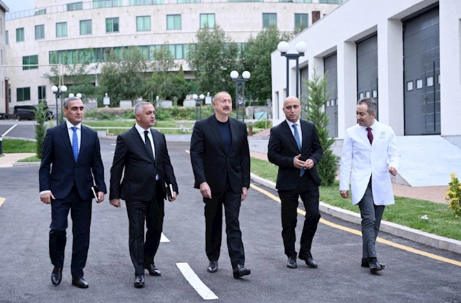 Prezident Qarabağ Universitetinin Klinikası binasının və tədris korpusunun açılışında iştirak edib — FOTOLAR