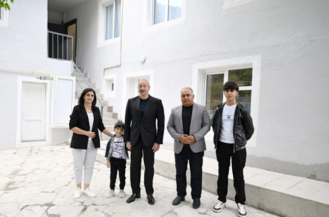 İlham Əliyev Xocalının Şuşakənd kəndində — FOTOLAR
