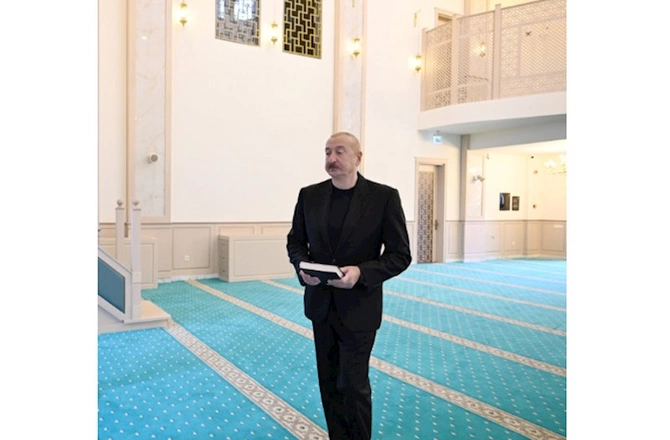 Hadrutda inşa edilmiş məscidin açılışı olub — FOTOLAR