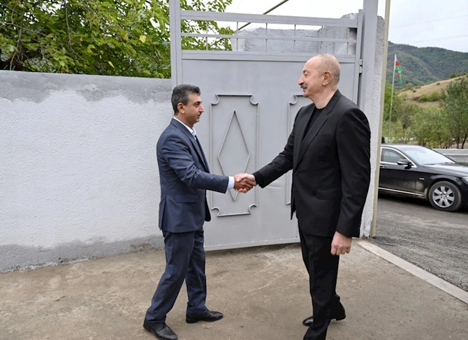 İlham Əliyev Xocalı rayonunun Badara kəndində olub — FOTOLAR