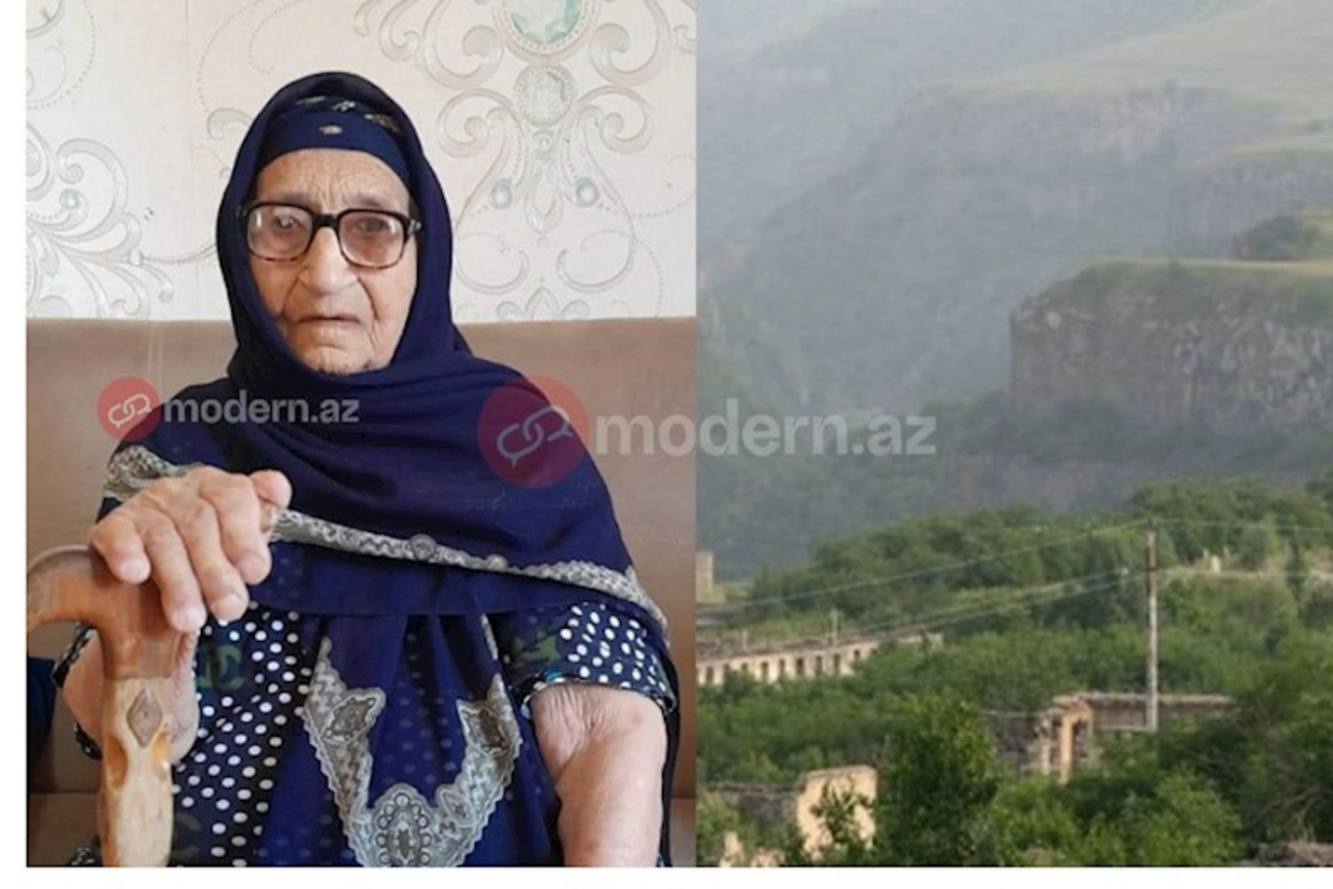 113 yaşlı Xeyrənisə nənə də Kəlbəcərə QAYIDIR
