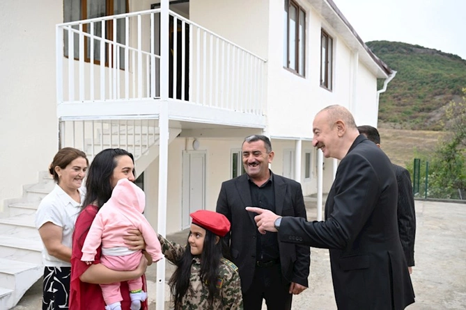 İlham Əliyev Xocalı rayonunun Seyidbəyli kəndində oldu —FOTOLAR