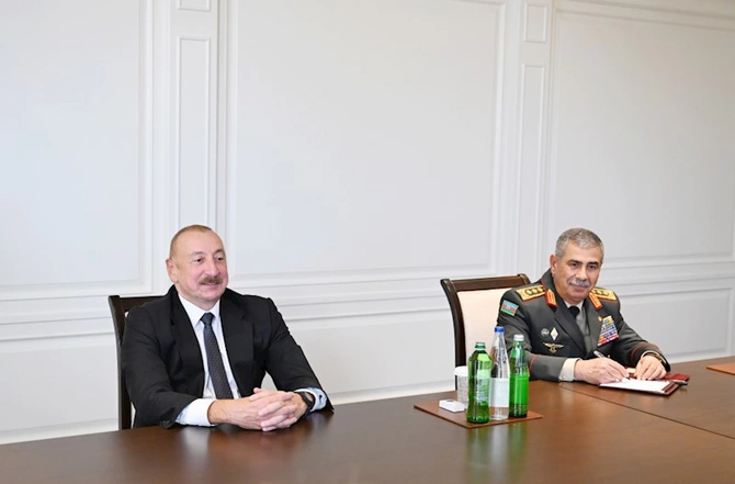 Prezident Selçuk Bayraktaroğlunu qəbul etdi — FOTOLAR