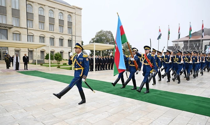 Şuşada rəsmi qarşılanma mərasimindən — FOTOLAR