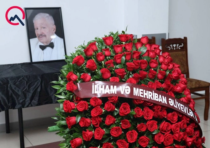 Prezidentlə xanımı vida mərasiminə əklil göndərdi — FOTOLAR