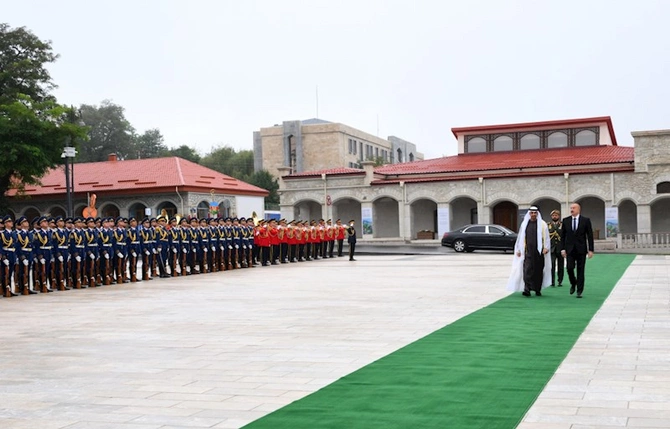 Şuşada rəsmi qarşılanma mərasimindən — FOTOLAR
