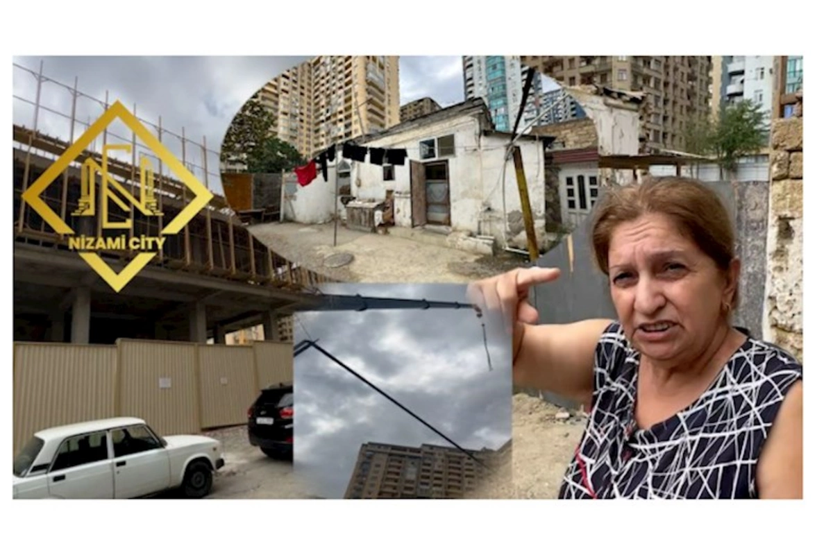 Nizami City bizi cana yığıb, başımıza oyun açır: Vətəndaşın evi görün nə hala düşdü — Qalmaqal (VİDEO)