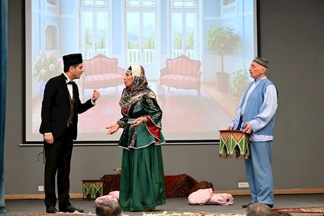 Üzeyir Hacıbəylinin “Arşın mal alan” operettası Xankəndidə nümayiş olunub — FOTOLAR