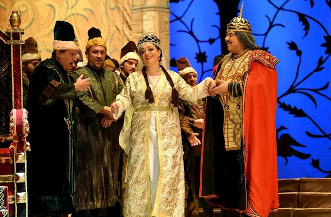 Üzeyir Hacıbəyli festivalı çərçivəsində “Şah İsmayıl” operası nümayiş olunub — FOTOLAR