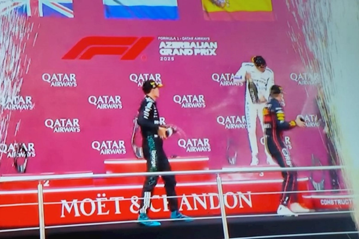 Formula 1 Azərbaycan Qran-Prisinin qalibləri mükafatlandırılıb