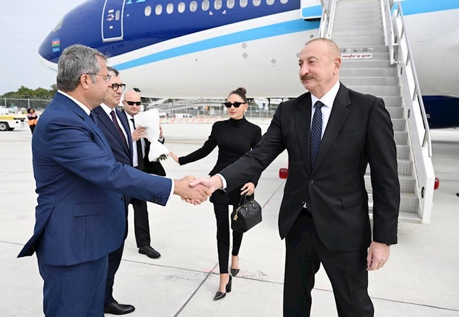 Prezident İlham Əliyev Nyu-Yorkda işgüzar səfərdədir — FOTOLAR
