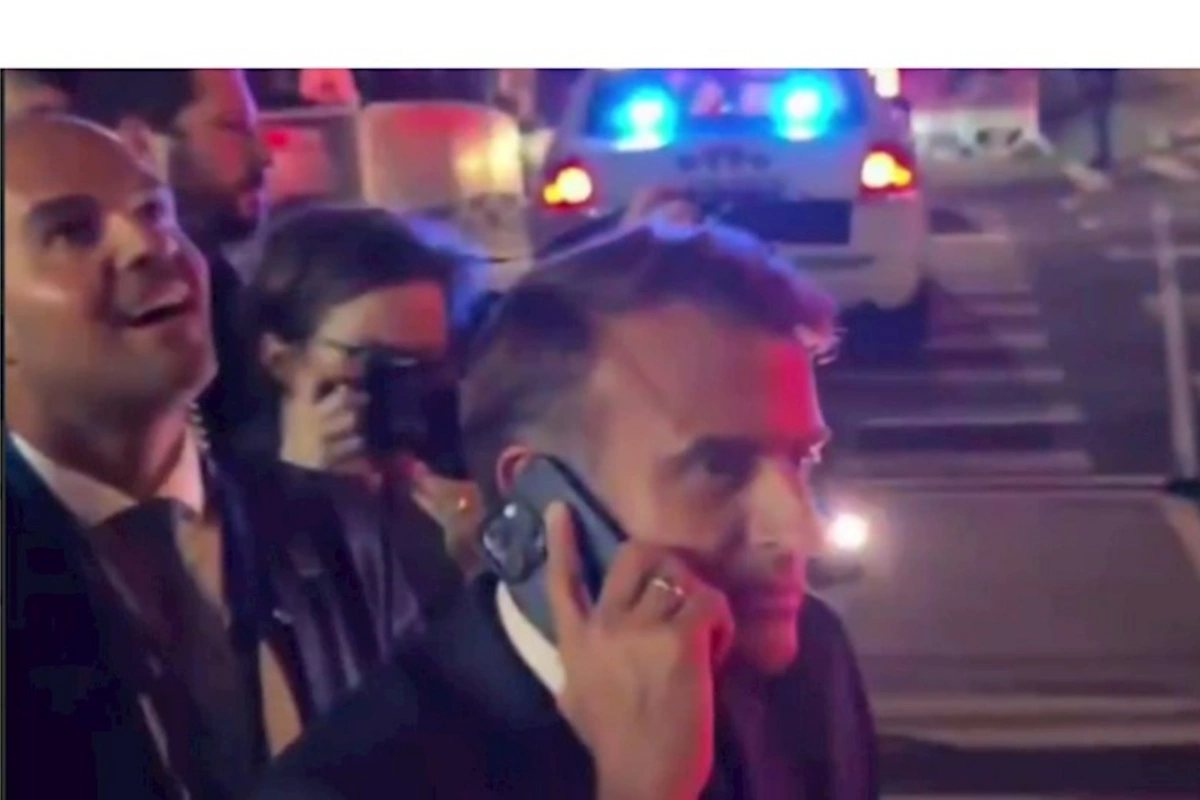 Makron Nyu-Yorkda gülünc vəziyyətə düşdü: Polis saxladı, Trampa zəng etdi — VİDEO