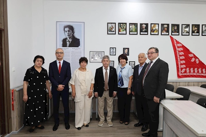 Səmərqənd Dövlət İqtisad və Servis İnstitutunda azərbaycanlı alimin adını daşıyan auditoriya açılıb — FOTOLAR