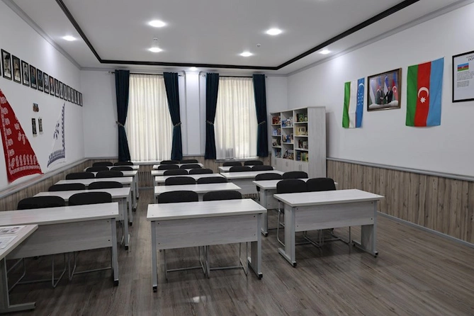 Səmərqənd Dövlət İqtisad və Servis İnstitutunda azərbaycanlı alimin adını daşıyan auditoriya açılıb — FOTOLAR