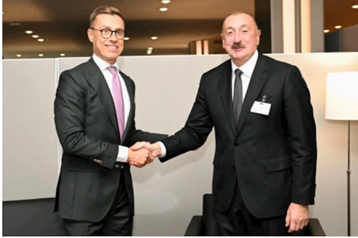 Azərbaycan Prezidenti BMT-nin Nyu-Yorkdakı mənzil-qərargahında Aleksandr Stubb ilə görüşüb