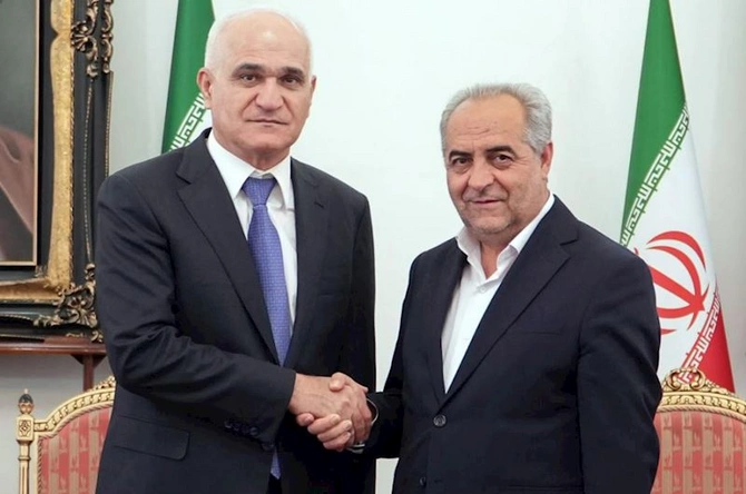 Şahin Mustafayev Araz dəhlizində — FOTO