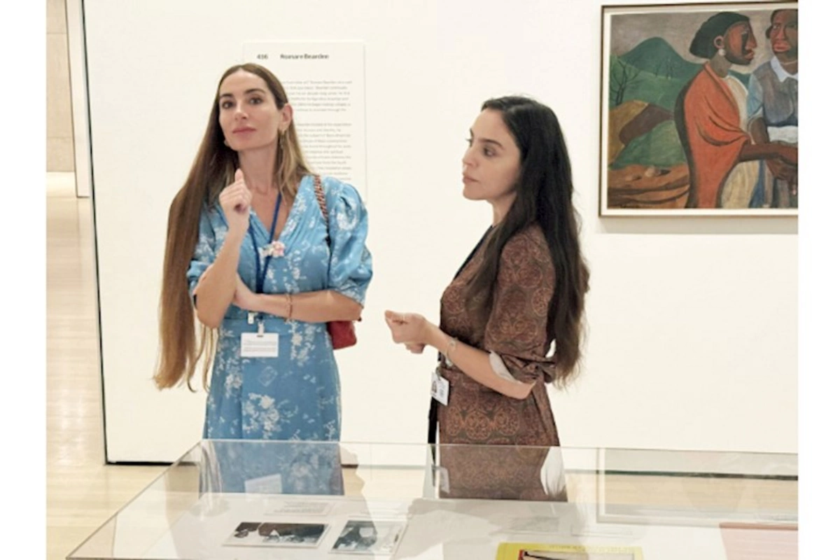 Leyla Əliyeva və Arzu Əliyeva Müasir İncəsənət Muzeyində olublar — FOTOLAR