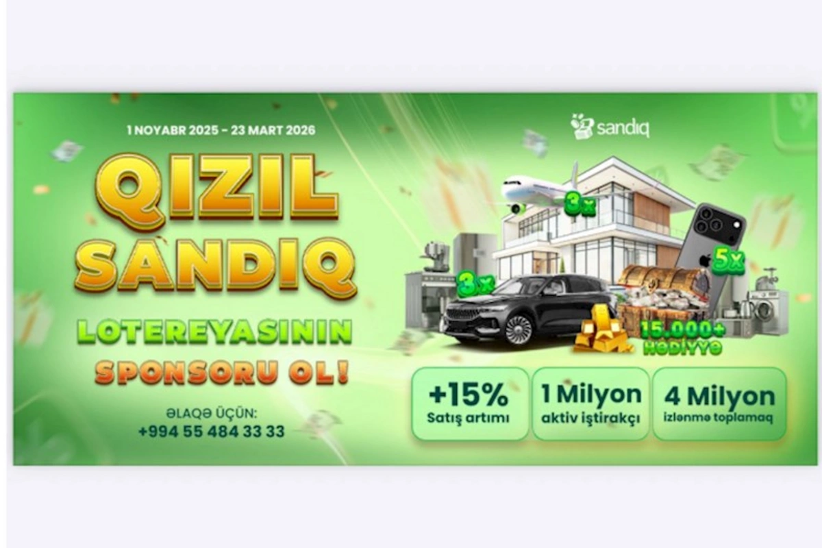 “Qızıl Sandıq” lotereyasında sən də sponsor ol – brendini bütün ölkəyə tanıt!