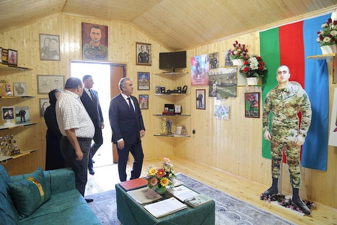 Hacıqabulda “Vətən müharibəsi”ndə şəhid olmuş şəxslərin ailə üzvlərinin ziyarəti davam edir — FOTOLAR