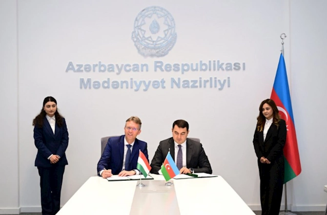 Azərbaycan ilə Macarıstan arasında mədəni əməkdaşlığa dair proqram imzalanıb — FOTOLAR