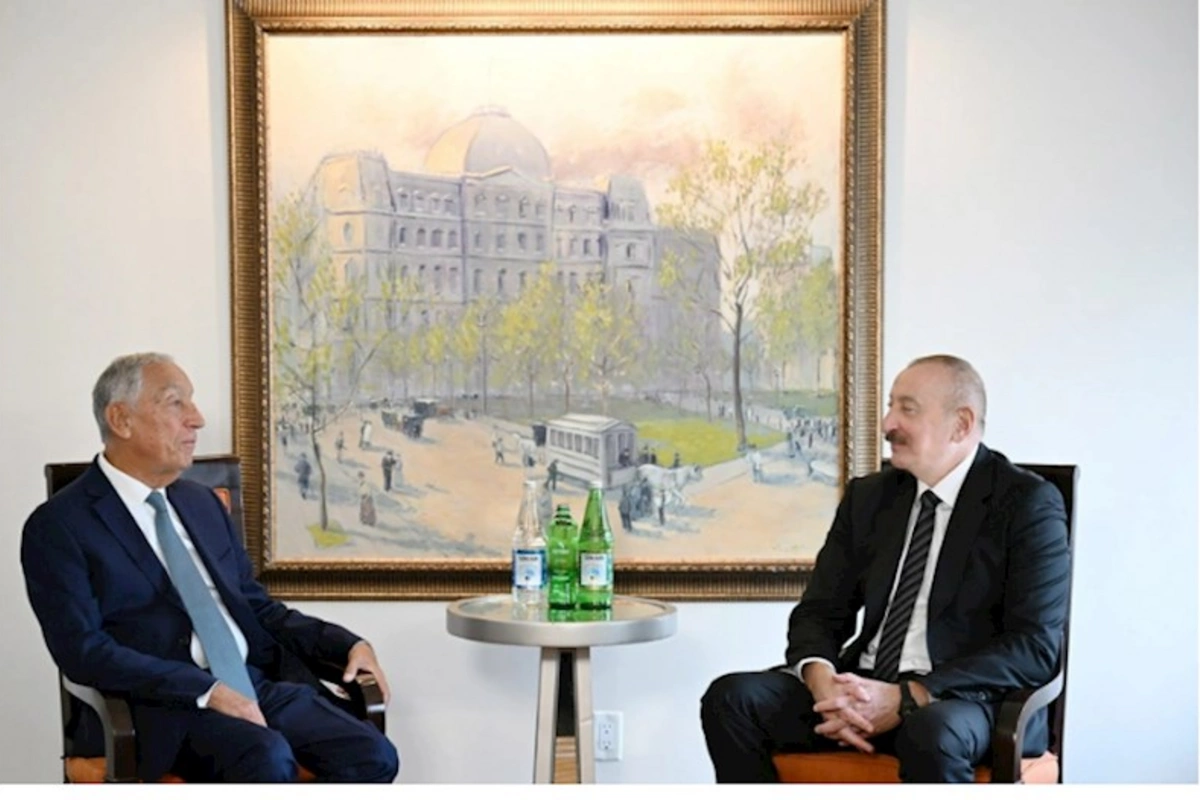 Azərbaycan Prezidenti İlham Əliyev Nyu-Yorkda Portuqaliya Prezidenti ilə görüşüb — FOTO (YENİLƏNİB)