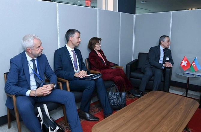 Azərbaycan–İsveçrə əməkdaşlığının mövcud vəziyyəti müzakirə olunub — FOTOLAR Azərbaycan–İsveçrə əməkdaşlığının mövcud vəziyyəti müzakirə olunub — FOTOLAR