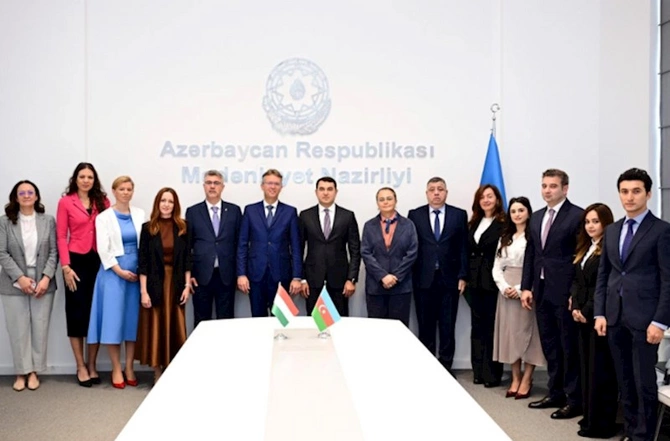 Azərbaycan ilə Macarıstan arasında mədəni əməkdaşlığa dair proqram imzalanıb — FOTOLAR
