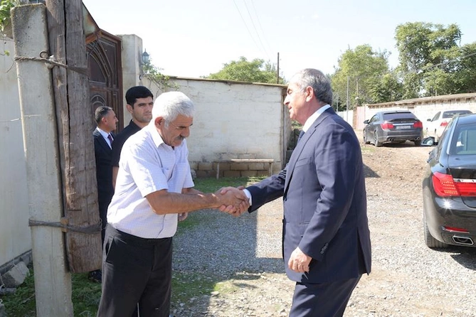 Hacıqabulda “Vətən müharibəsi”ndə şəhid olmuş şəxslərin ailə üzvlərinin ziyarəti davam edir — FOTOLAR